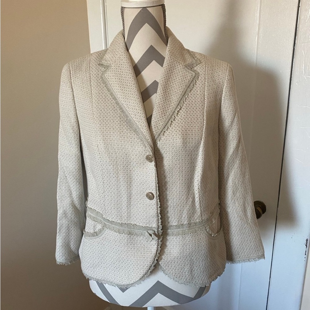 Sigrid Olsen Cream Women's Blazer